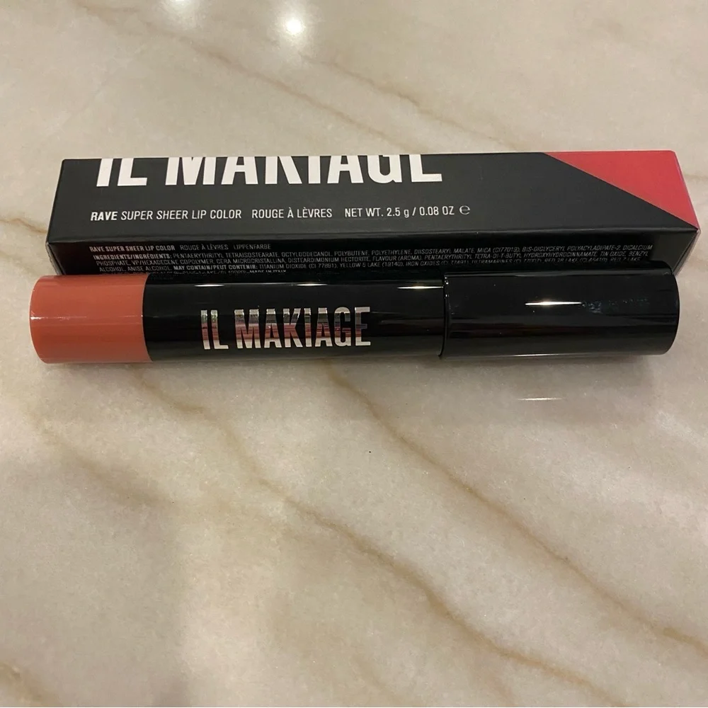 IL MAKIAGE 2 Rave Super Sheer Lip Colors Samui and Rio new never opened